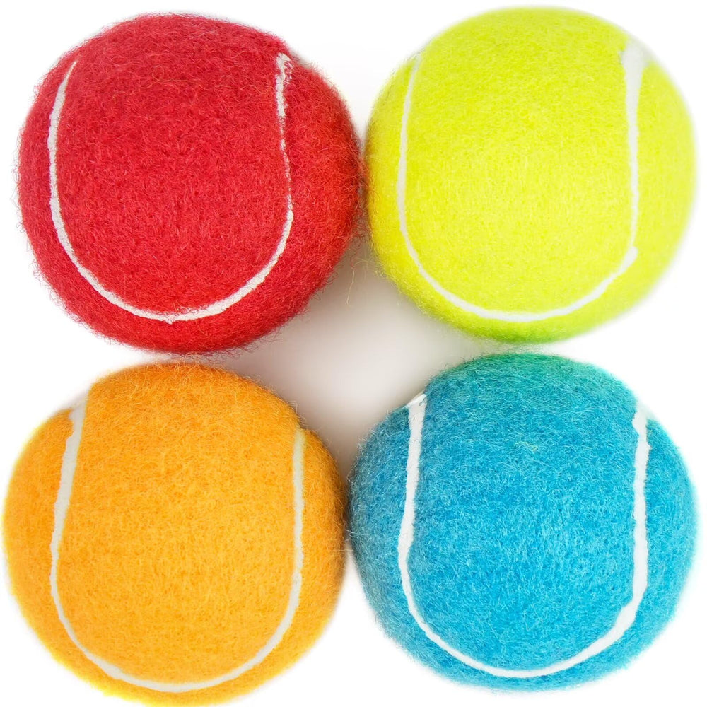 PrimePets vue de face du pack 4 balles, jouet sûr et coloré