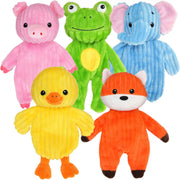 PrimePets coffret 5 jouets peluche montrant l'emballage coloré et varié