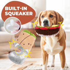 PrimePets sachet de sauce montrant papier crissant pour stimulation auditive