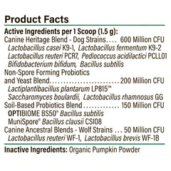 Proactive Paws poudre en gros plan montrant texture fine et mélange facile
