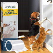 PROTECTO protège-porte face avant montrant protection transparente et esthétique préservée