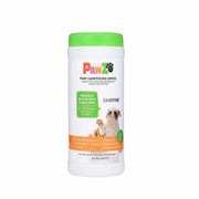 Protex PawZ emballage avant montrant paquet 60 lingettes, praticité pour promenades