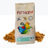 Psittacus emballage face montrant format 1 kg et label non-OGM, qualité visible