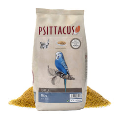 Psittacus emballage avant affichant 1 kg et qualité non-OGM pour confiance