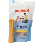 Pupford emballage face montrant le format jumbo et contenu durable