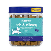 PupGrade emballage face montrant 60 friandises et usage quotidien