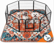 PUPIBOO vue avant du tapis 72x72 montrant protection et design