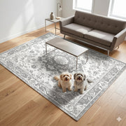 PUPIBOO face avant du tapis montrant l’imperméabilité et protection du sol