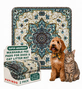 PUPIBOO face avant du tapis montrant finition et couleurs, protection esthétique