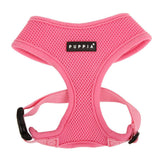 Puppia harnais avant montrant forme et fermeture, confort immédiat