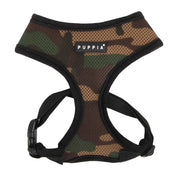 Puppia harnais camouflage face montrant maintien poitrine confortable