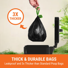 Pupzle détail attache sac illustrant l'ouverture maintenue pour ramassage mains-libres