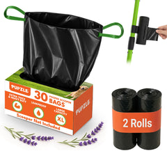 Pupzle face avant packaging montrant la poignée longue et composants, praticité