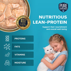 Pure Cravings gros plan sur la texture des filets pour appuyer qualité