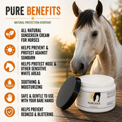 Pure Sole texture crème en gros plan pour application douce