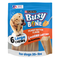 Purina Busy sachet avant montrant le produit et l'attrait visuel