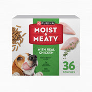 Purina Moist & Meaty boîte 36 pochettes, pratique pour stocker et servir
