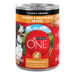 Purina ONE boîte face avant montrant le format pratique pour stocker