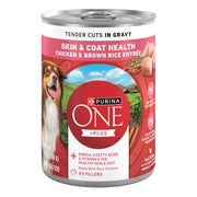 Purina ONE boîte face montrant étiquette claire et bénéfice nutritionnel