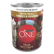 Purina ONE boîte face montrant l'emballage et l'information produit bénéfique