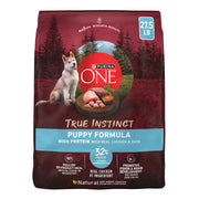 Purina ONE vue avant du sac 27,5 lb montrant la formule puppy et bénéfice nutritionnel