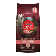 Purina ONE emballage avant montrant la recette boeuf et saumon et informations clés