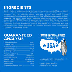 Purina ONE étiquette nutritionnelle visible sur l'emballage bénéfice transparence ingrédient
