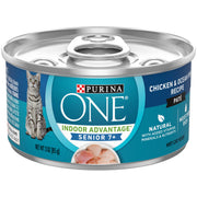 Purina ONE visage de la boîte montrant l'étiquette et l'avantage nutritionnel