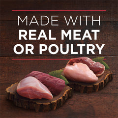 Purina ONE boîte ouverte révélant morceaux en sauce pour plus de saveur
