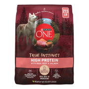 Purina ONE sac entier 27,5 lb montrant l'emballage et l'information