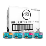 Purina ONE face avant du pack montrant diversité et choix