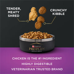 Purina Pro Plan texture mixte croquette et morceaux, variété de mastication