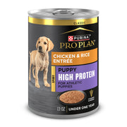Purina Pro Plan vue avant de la boîte au poulet, appétence garantie