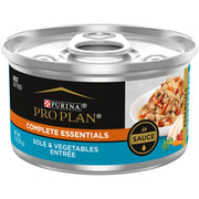 Purina Pro Plan boîte face montrant la sole et légumes, appétence accrue