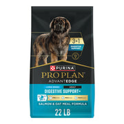 Purina Pro Plan sac 22 lb montrant l’emballage et avantages digestifs