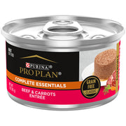 Purina Pro Plan emballage avant montrant la recette bœuf et carottes bénéfice attractif