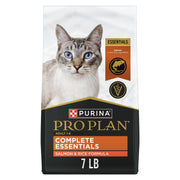 Purina Pro Plan emballage avant montrant formulation saumon et bénéfice nutritionnel