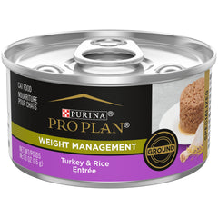 Purina Pro Plan emballage devant montrant la recette dinde et riz, confiance visuelle
