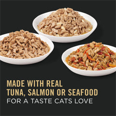 Purina Pro Plan gros plan sur la sauce et la texture qui augmente l'appétence