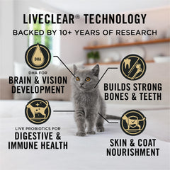 Purina Pro Plan LiveClear bol de nourriture posé sur table pour repas quotidien équilibré