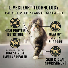 Purina Pro Plan LIVECLEAR texture de croquette détaillée favorisant une mastication croquante