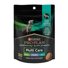 Purina Pro Plan emballage Multi Care montrant produit et bénéfice global