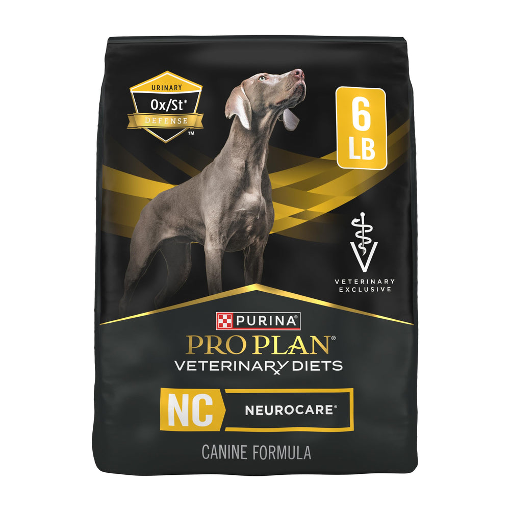 Purina Pro Plan Veterinary Diets emballage avant montrant la formule NeuroCare et bénéfice cérébral