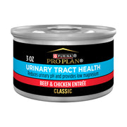 Purina Pro Plan pâté face de boîte montrant l’emballage et l’avantage formulation ciblée