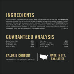 Purina Pro Plan portion comparée à main pour visualiser taille de la boîte