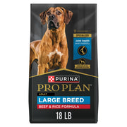 Purina Pro Plan sachet avant montrant formule bœuf et riz bénéfices nutritionnels