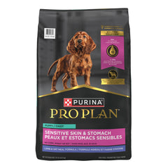 Purina Pro Plan étiquette ingredients clés mettant en avant agneau et avoine digestes
