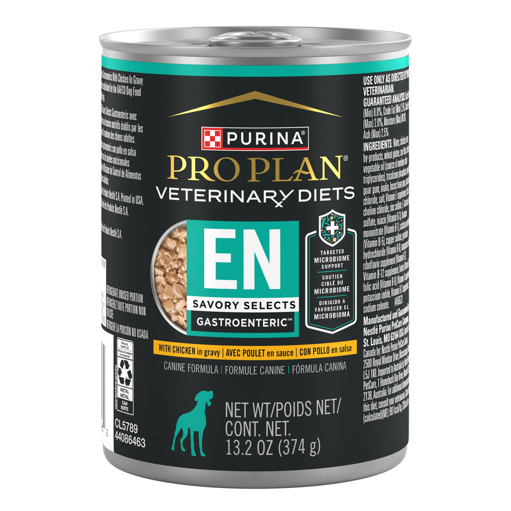 Purina Pro Plan Veterinary Diets conserve face avant montrant l'emballage professionnel et la recette