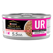 Purina Pro Plan Veterinary Diets UR saumon boîte frontale montrant la marque et la prescription