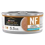 Purina Pro Plan Veterinary Diets NF devant la boîte montrant l'étiquette bénéfique